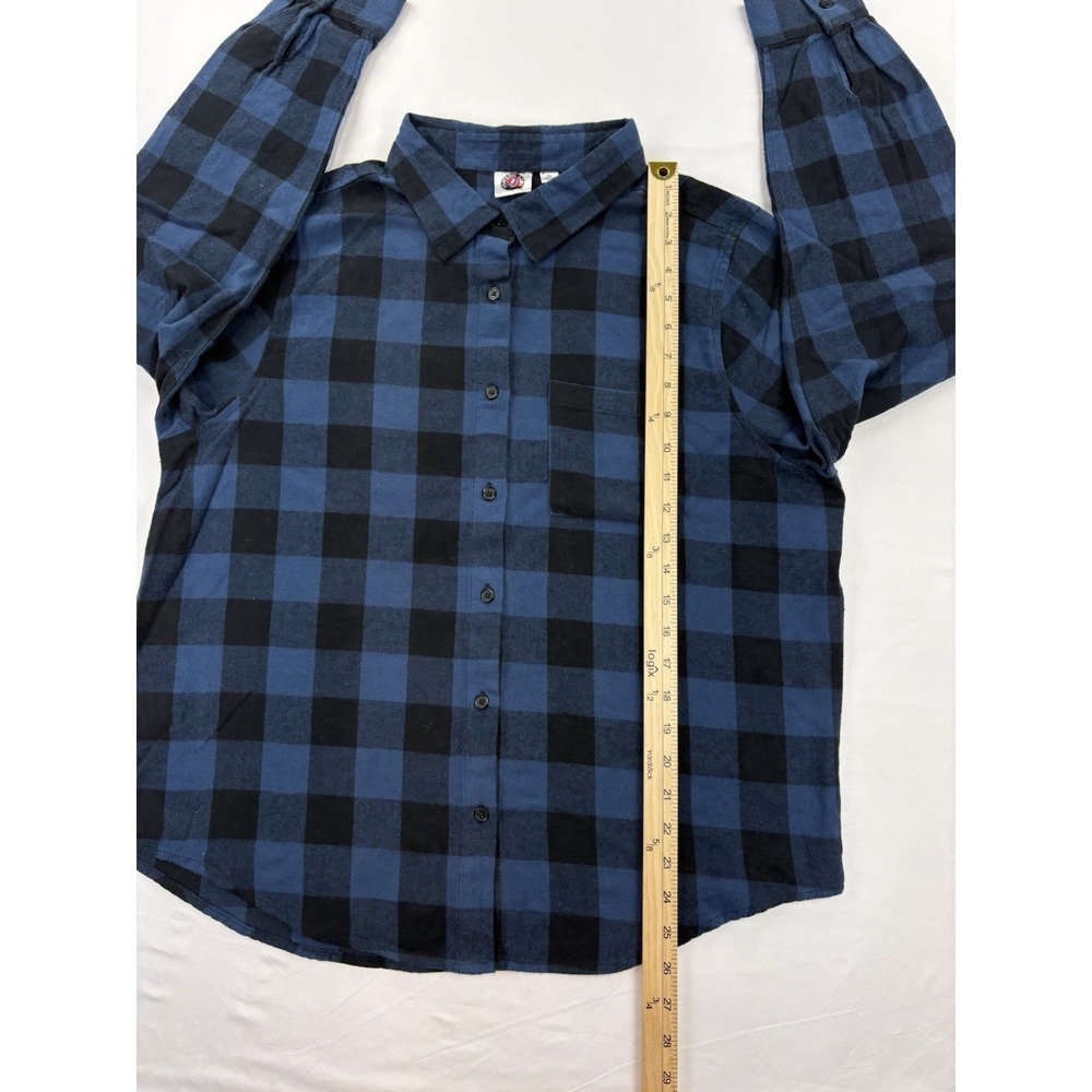 Grateful Dead Button Up Plaid Flannel Blue Medium 2022 - Picture 12 of 15